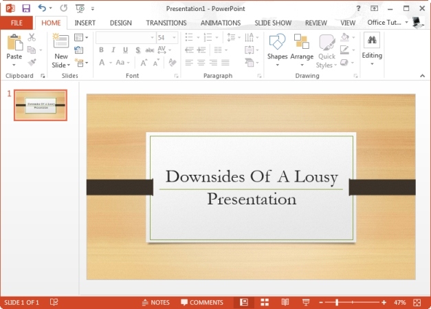 Downsides Of A Lousy Presentation