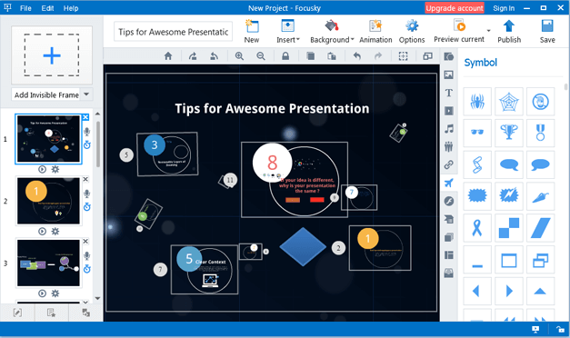 Easy presentation making options