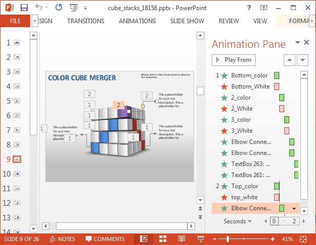 Edit or rearrange animations