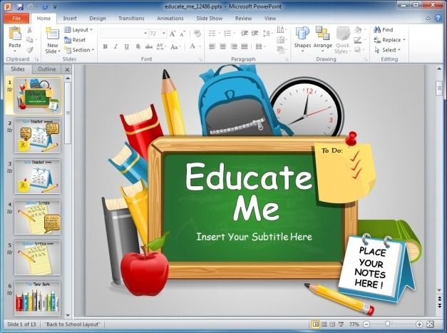 Educate Me PowerPoint Template