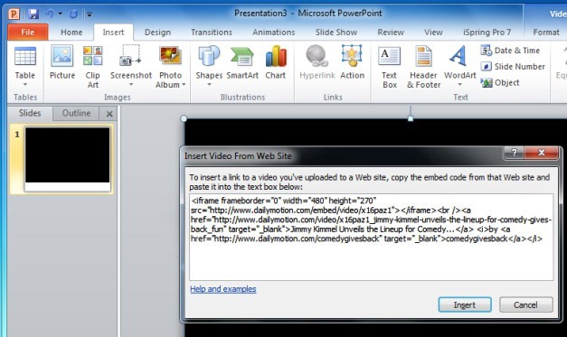 Embed Video in PowerPoint