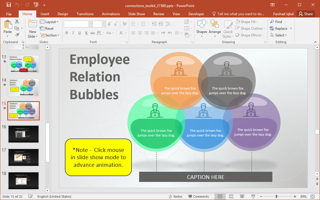 Employee Relationship Bubble