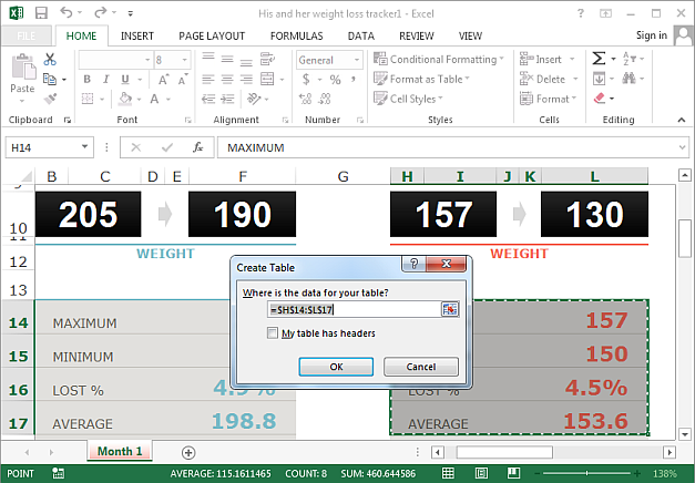 Excel shortkeys and tips