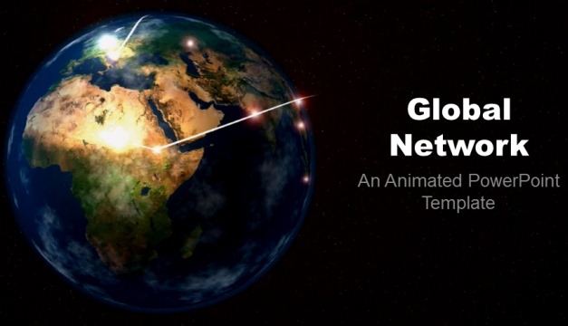 Global Network Animated PowerPoint Template