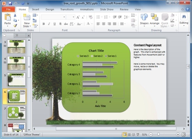 Growing Tree Template With Charts