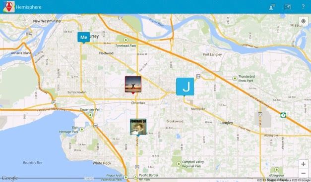 Hemisphere App Alternative For Google Latitude