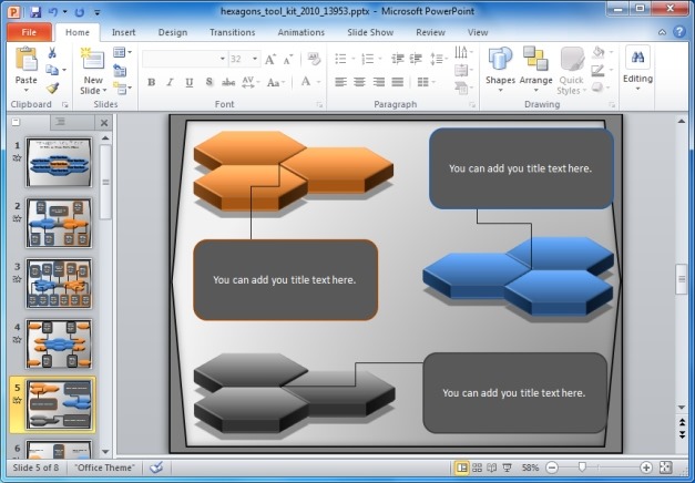 Hexagons For PowerPoint Presentations