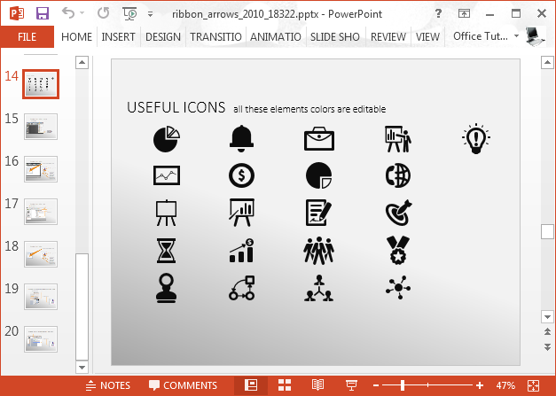 Icons set for making infographics