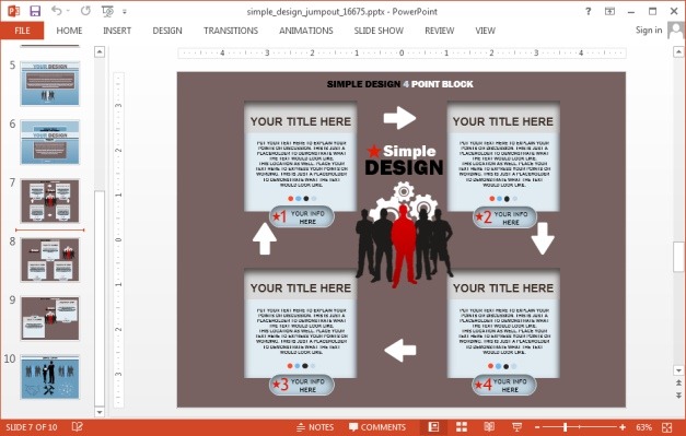 Infographics design for PowerPoint slides