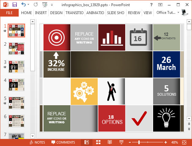 Infographics presentation template