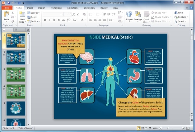 Inside Medical PowerPoint Template