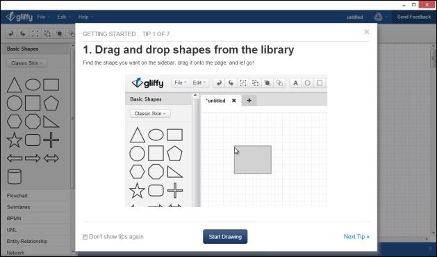 Instructions for making diagrams