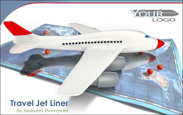 Jet Airplane PowerPoint Template