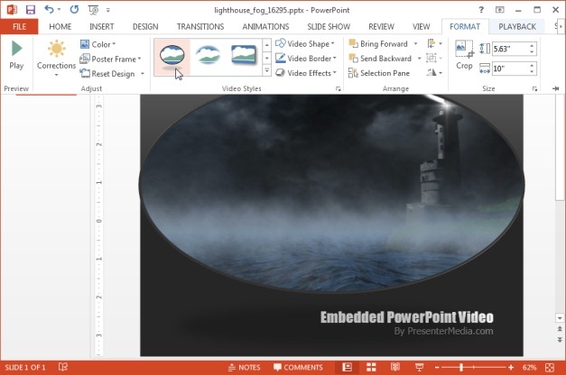 Lighthouse template for  PowerPoint