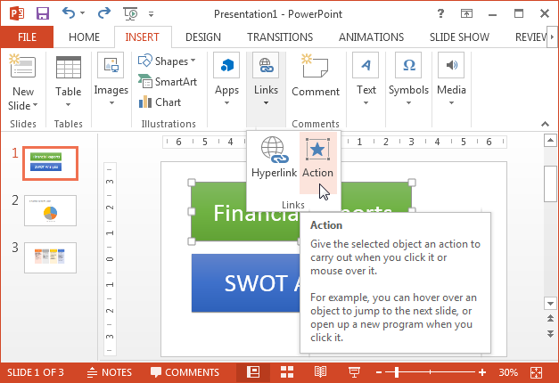 Link PowerPoint slides