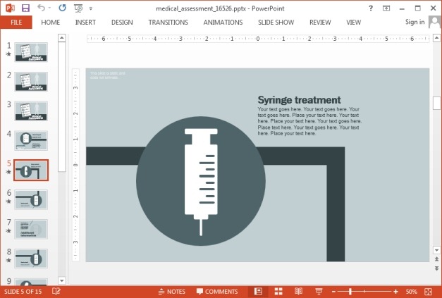 Medical assesment template for PowerPoint