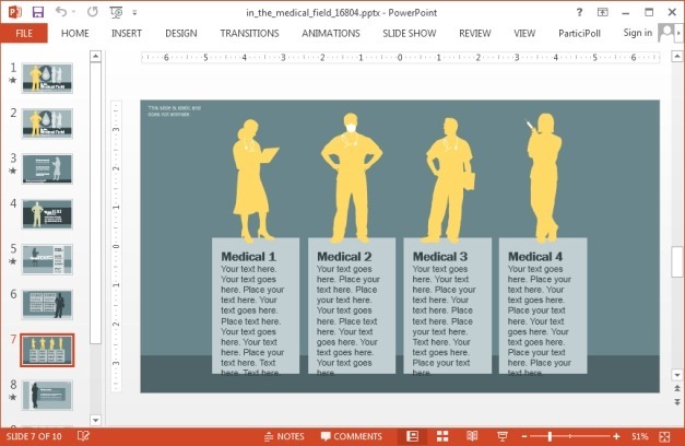 Medical comparison slide