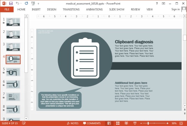 Medical slide