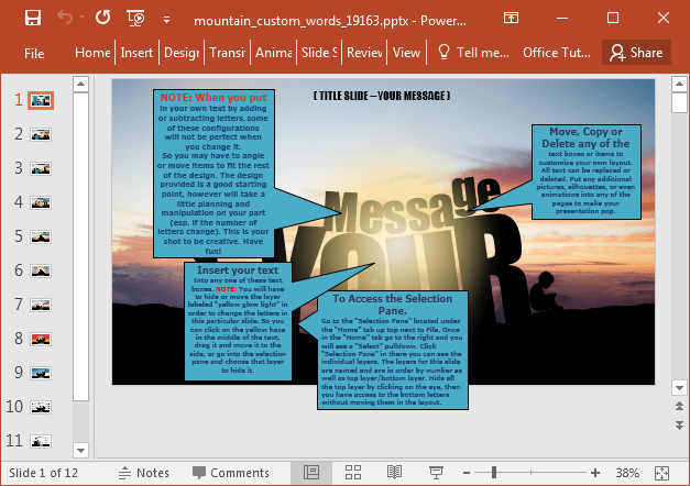 Mountain PowerPoint template