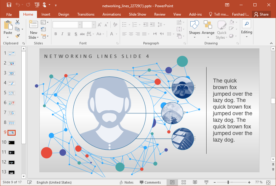 Network PowerPoint Template Concept