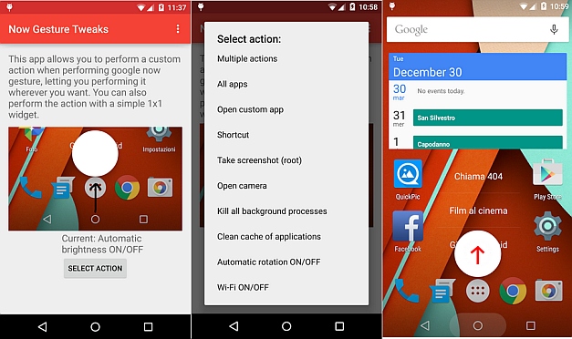 Now Gesture Tweaks app