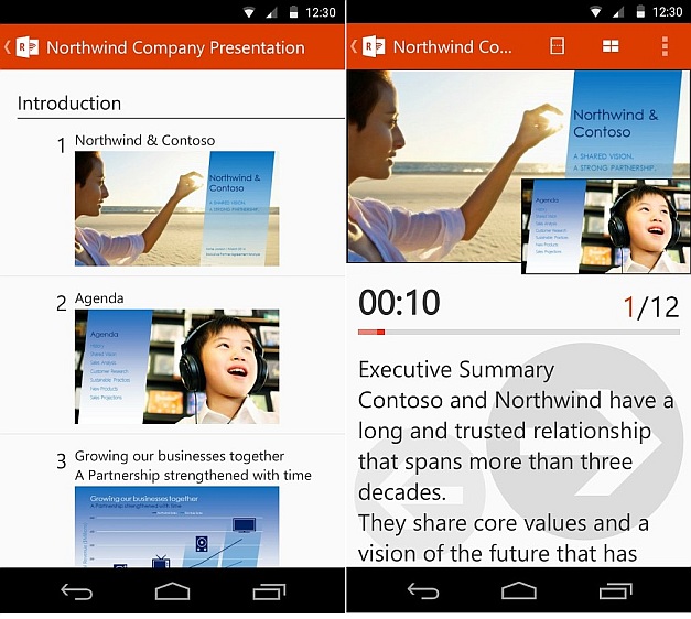 Office Remote for Android devices