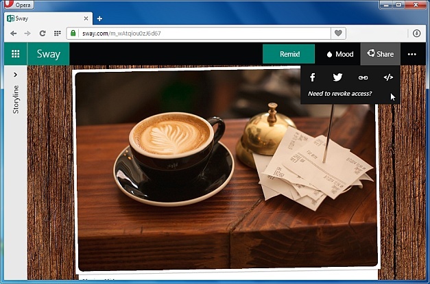 Office Sway presentation web app