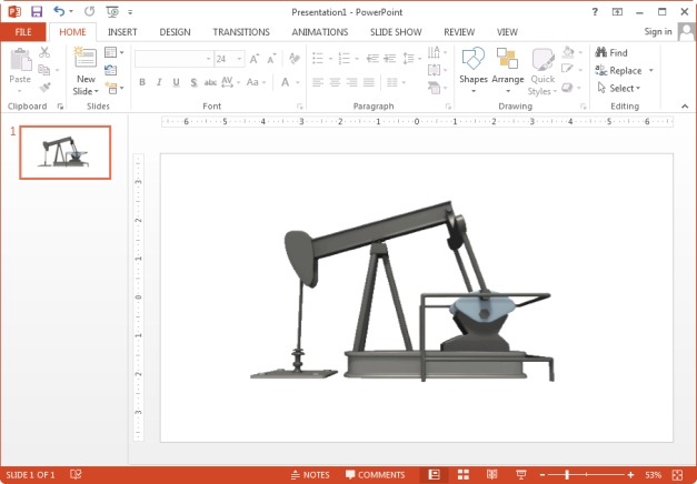 Oil pump animated clipart