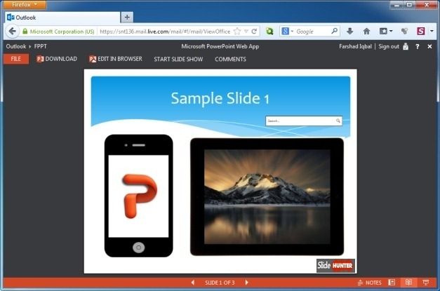 PowerPoint Web App By Microsoft