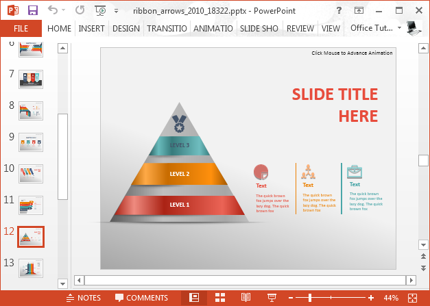 Pyramid diagram infographic