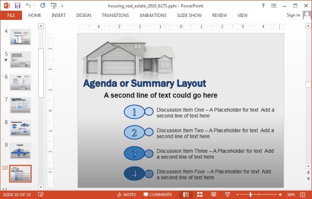 Real estate PowerPoint template