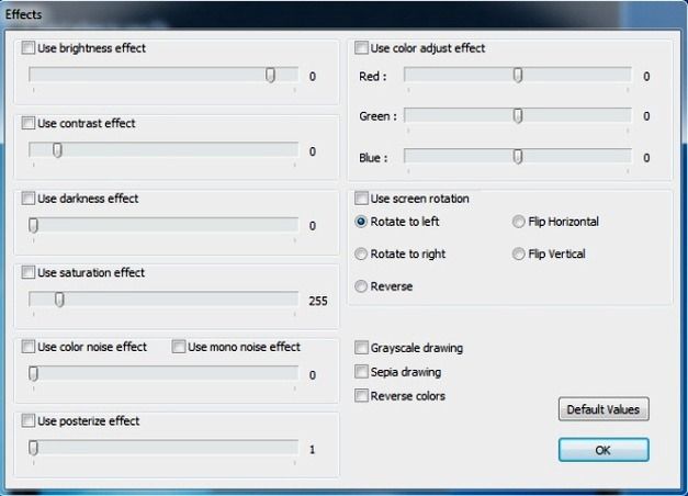 Record On-Screen Activity With Filter Effects