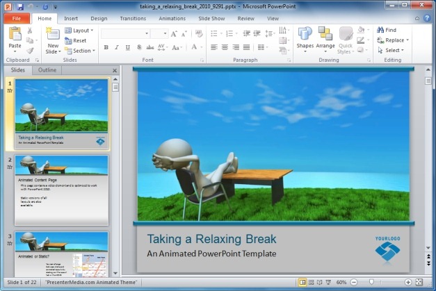 Relaxing Break PowerPoint Template