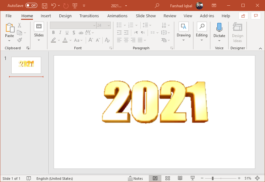 Rotating 2021 animated clipart