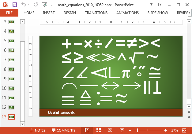 Sample math symbols clipart