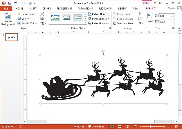 Santas reindeer sleigh Christmas clipart