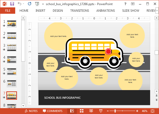 School bus diagram template