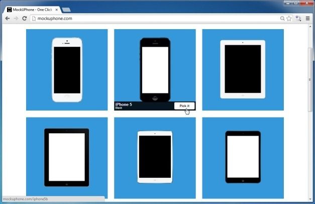 Select A Preferred Mobile Device To Create Your Mockup