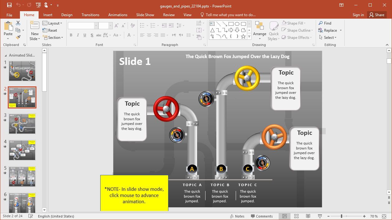 Sequential Slides with Easy Customization Options