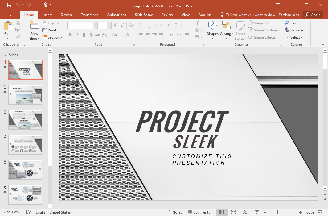 Sleek Presentation Template