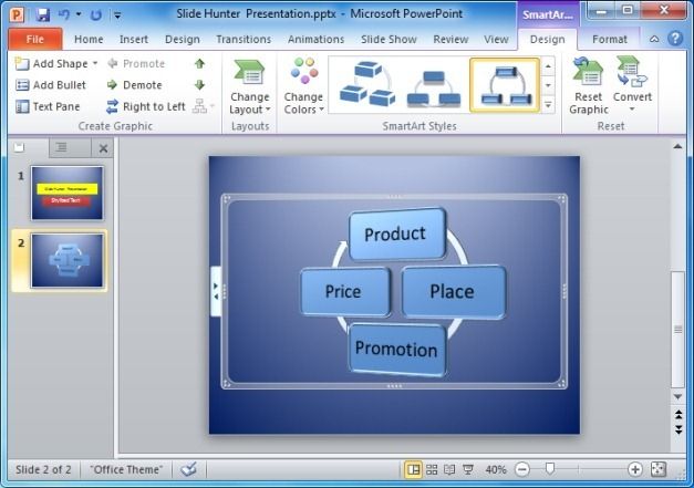 SmartArt Diagram in PowerPoint