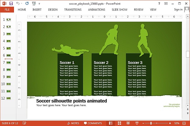 Soccer PowerPoint template