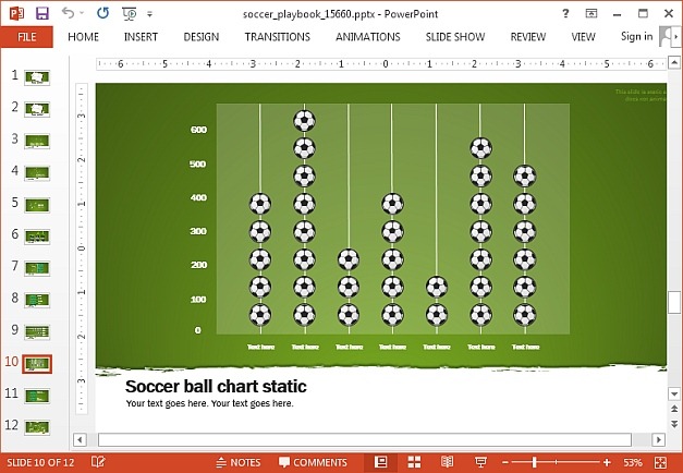 Soccer ball chart