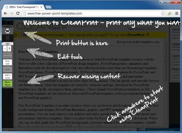 Start Using CleanPrint