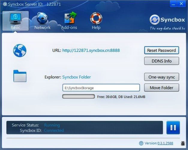 Syncbox Server Running