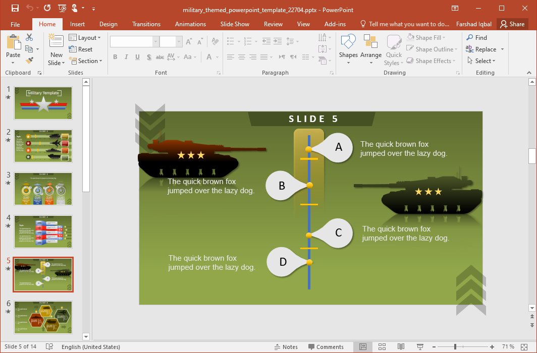 Tank Slide Design