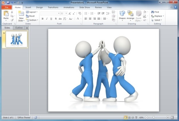 Team High Five Clipart