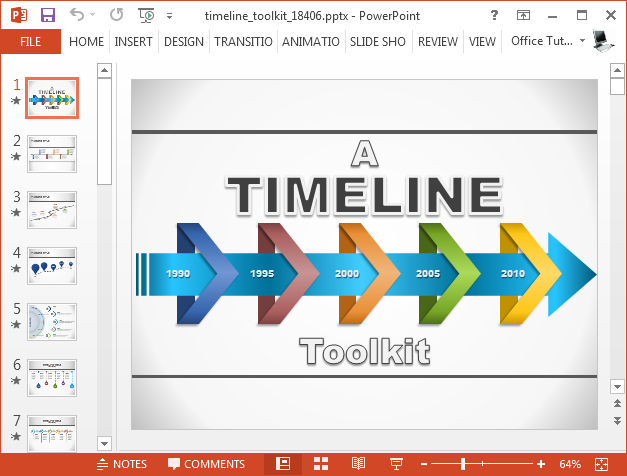 Timeline toolkit presentation template