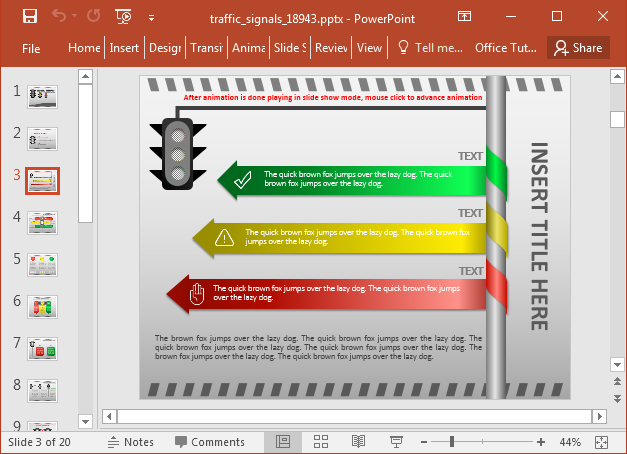 Traffic signals infographic