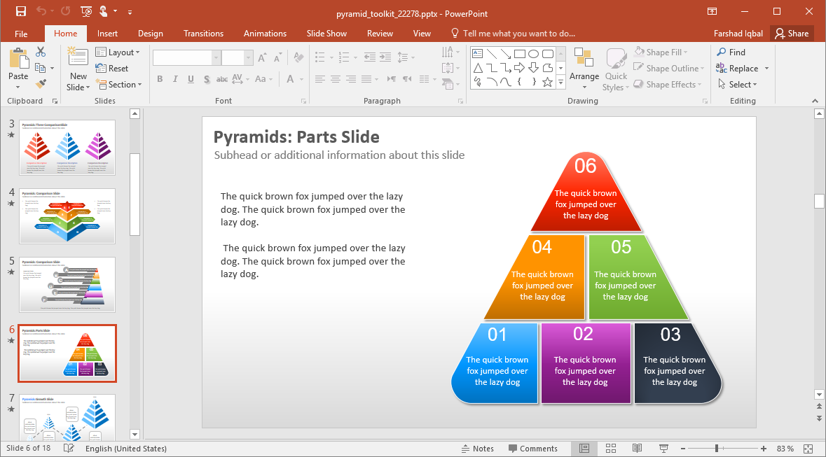 Triangle Diagram Slide